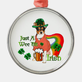 Rat Terrier St Patricks Metalen Ornament