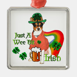 Rat Terrier St Patricks Metalen Ornament