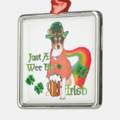Rat Terrier St Patricks Metalen Ornament (Links)
