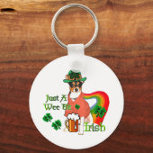 Rat Terrier St Patricks Sleutelhanger (Voorkant)