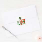 Rat Terrier St Patricks Vierkante Sticker (Envelop)
