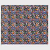 Rat Terrier Trick-or-Treating Halloween Costumes Cadeaupapier (Vlak)