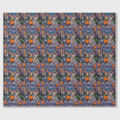 Rat Terrier Trick-or-Treating Halloween kostuums Cadeaupapier (Vlak)