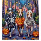 Rat Terrier Trick-or-Treating Halloween kostuums Douchegordijn (Voorkant)