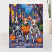 Rat Terrier Trick-or-Treating Halloween Kostuums Kaart (Voorkant)