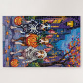 Rat Terrier Trick-or-Treating Halloween kostuums Legpuzzel (Horizontaal)