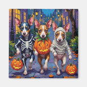 Rat Terrier Trick-or-Treating Halloween kostuums Magneet (Voorkant)