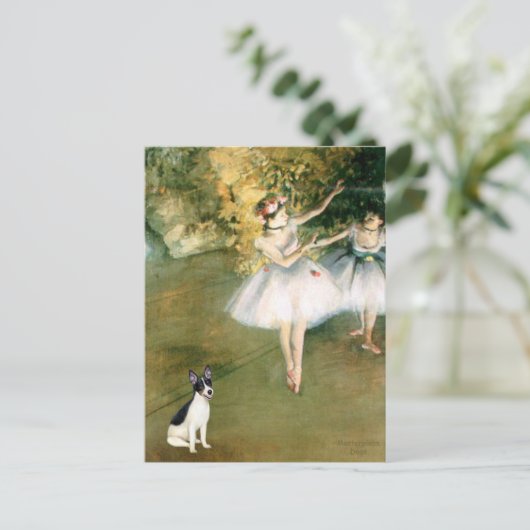 Rat Terrier - Twee dansers Briefkaart (Staand voorkant)