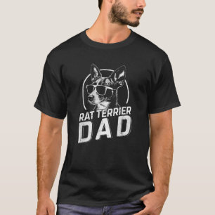 Rat Terrier Vader Hondenbezitter Cadeaus voor Mann T-shirt