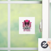 Rat Terrier Vintage Gemakkelijk Afleidbare Hond Sh Raamsticker (Huis)