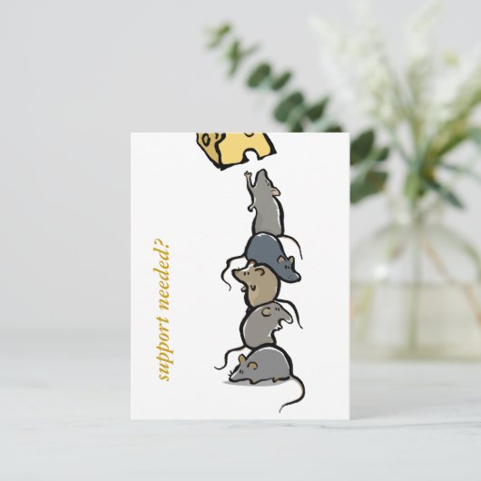 rat tower - aanpasbaar briefkaart (Staand voorkant)