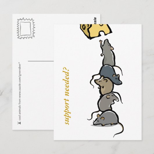 rat tower - aanpasbaar briefkaart (Voorkant / Achterkant)