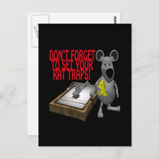 Rat Traps Briefkaart (Voorkant / Achterkant)