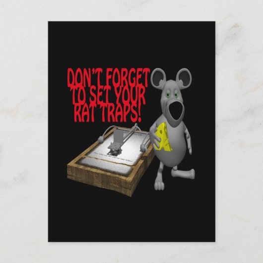 Rat Traps Briefkaart (Voorkant)