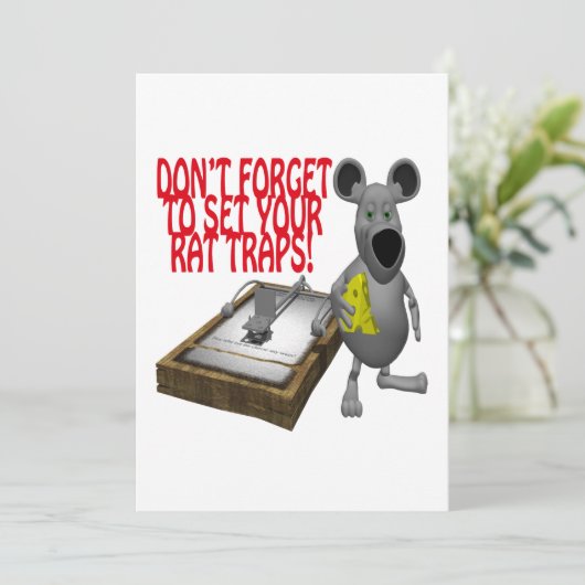 Rat Traps Kaart (Staand voorkant)