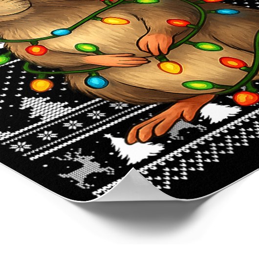 Rat Ugly Christmas Santa Costume Family Xmas Women Poster (Hoek)