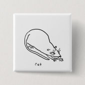 rat vierkante button 5,1 cm (Voorkant)