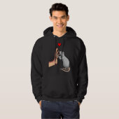 Rat vrouwen meisjes hoodie (Voorkant volledig)