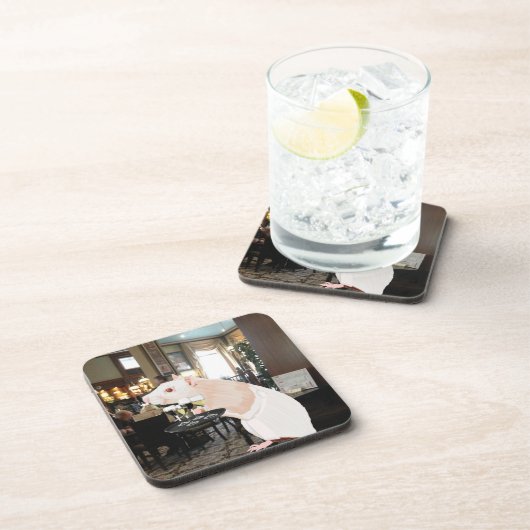 Rat Waiter surreal Bier Onderzetter (Rechterzijde)