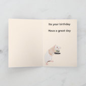 Rat Waiter Surreal Celebrate Feestdagen Kaart (Binnen)