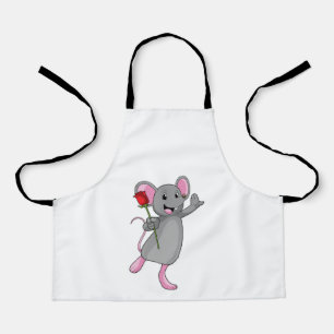 Rat with Rose Flower Schort