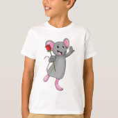Rat with Rose Flower T-shirt (Voorkant)