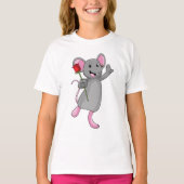 Rat with Rose Flower T-shirt (Voorkant)