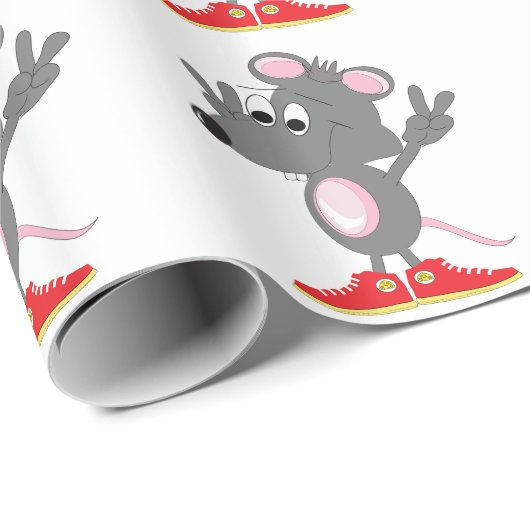 Rat wrapping Paper - Randoon Cadeaupapier (Rol Hoek)