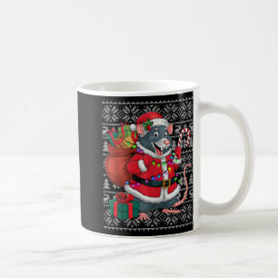 Rat Xmas Trui Stijl Lelijke Kerstman Rat Kerstmis Koffiemok