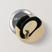 Rat Year 2020 Chinese Zodiac Birthday Button (Voorkant /achterkant)