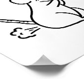 Rata-tootie Leuke Funny Animal Pun Poster (Hoek)