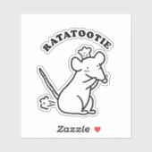 Rata-tootie Leuke Grappige Dierlijke Pun Die-Cut Sticker (Vel)