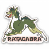 Ratacabra - rattenterriër chupacabra sticker (Voorkant)