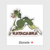 Ratacabra - rattenterriër chupacabra sticker (Vel)