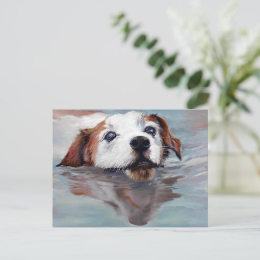 Rataplan Jack Russel Postcard Briefkaart (Staand voorkant)