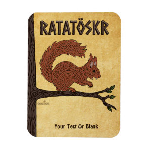 Ratatöskr, Noorse/Viking eekhoorn Magneet