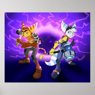 Ratchet en klank Rift Apart Poster