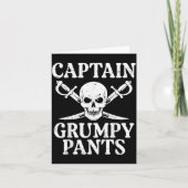 Rate Captain Mpy Pants Funny Humor Quote Men Women Kaart (Voorkant)