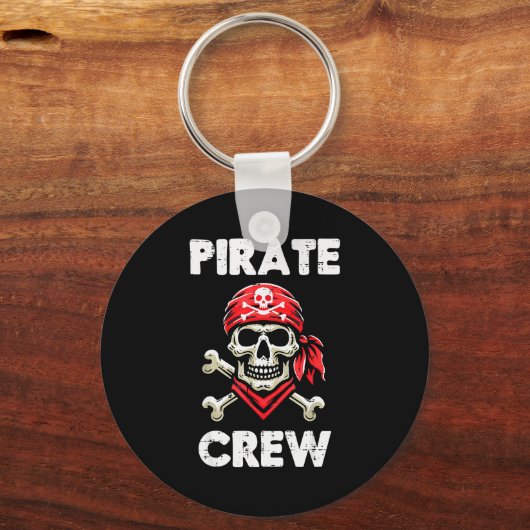 Rate Crew Skull Crossbones Funny Matching Men Wome Sleutelhanger (Voorkant)