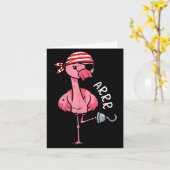 Rate Flamingo Arrr Halloween Costume Women Girls K Kaart (Gele Bloem)