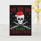Rate Lover Matching Santa Yo Ho Ho Rate Merry Chri Kaart (Gele Bloem)