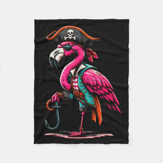 Rate Nk Flamingo Halloween Party - Jolly Roger Fleece Deken (Voorkant)