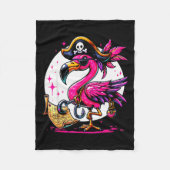 Rate Nk Flamingo Halloween Party - Jolly Roger  Fleece Deken (Voorkant)