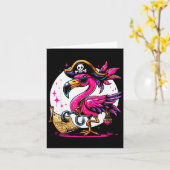 Rate Nk Flamingo Halloween Party - Jolly Roger  Kaart (Gele Bloem)