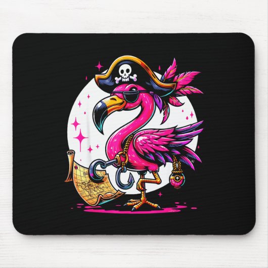 Rate Nk Flamingo Halloween Party - Jolly Roger Muismat (Voorkant)