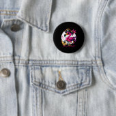 Rate Nk Flamingo Halloween Party - Jolly Roger  Ronde Button 5,7 Cm (In situ)