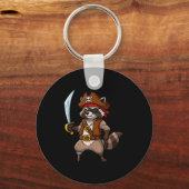 Rate Raccoon Funny Halloween Costume For Men Women Sleutelhanger (Voorkant)