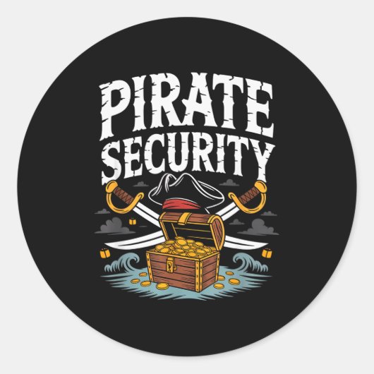 Rate Security Funny Halloween Costume Dad Mom Grou Ronde Sticker (Voorkant)