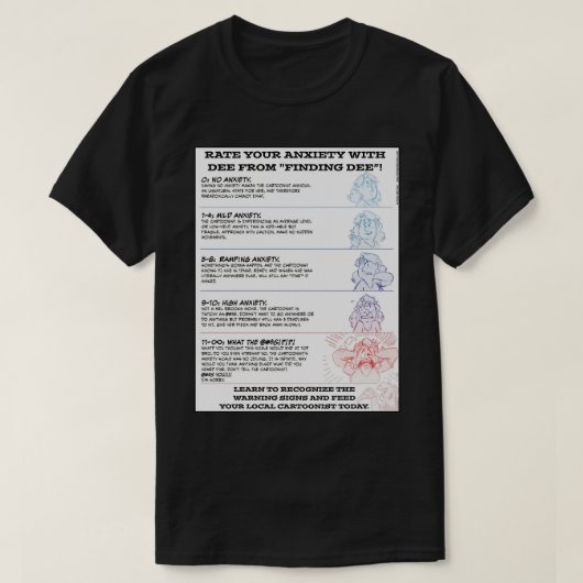 Rate Your ANXIETY T-shirt (Design voorkant)