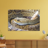 Ratelslang foto canvas afdruk (Insitu (Woonkamer))
